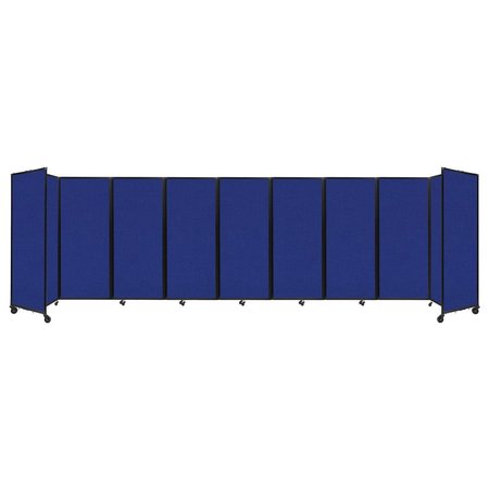 VERSARE Room Divider 360 Folding Portable Partition 25' x 6'10" Royal Blue Fabric 1182905